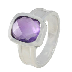 Putri Abstract Purple Solitaire Ring