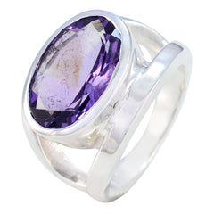 Priya Contemporary Purple Solitaire Ring