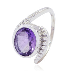 Ananya Feminine Purple Solitaire Ring