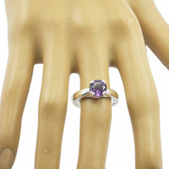 Bruna Romantic Purple Solitaire Ring