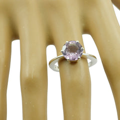 Clara Contemporary Purple Solitaire Ring