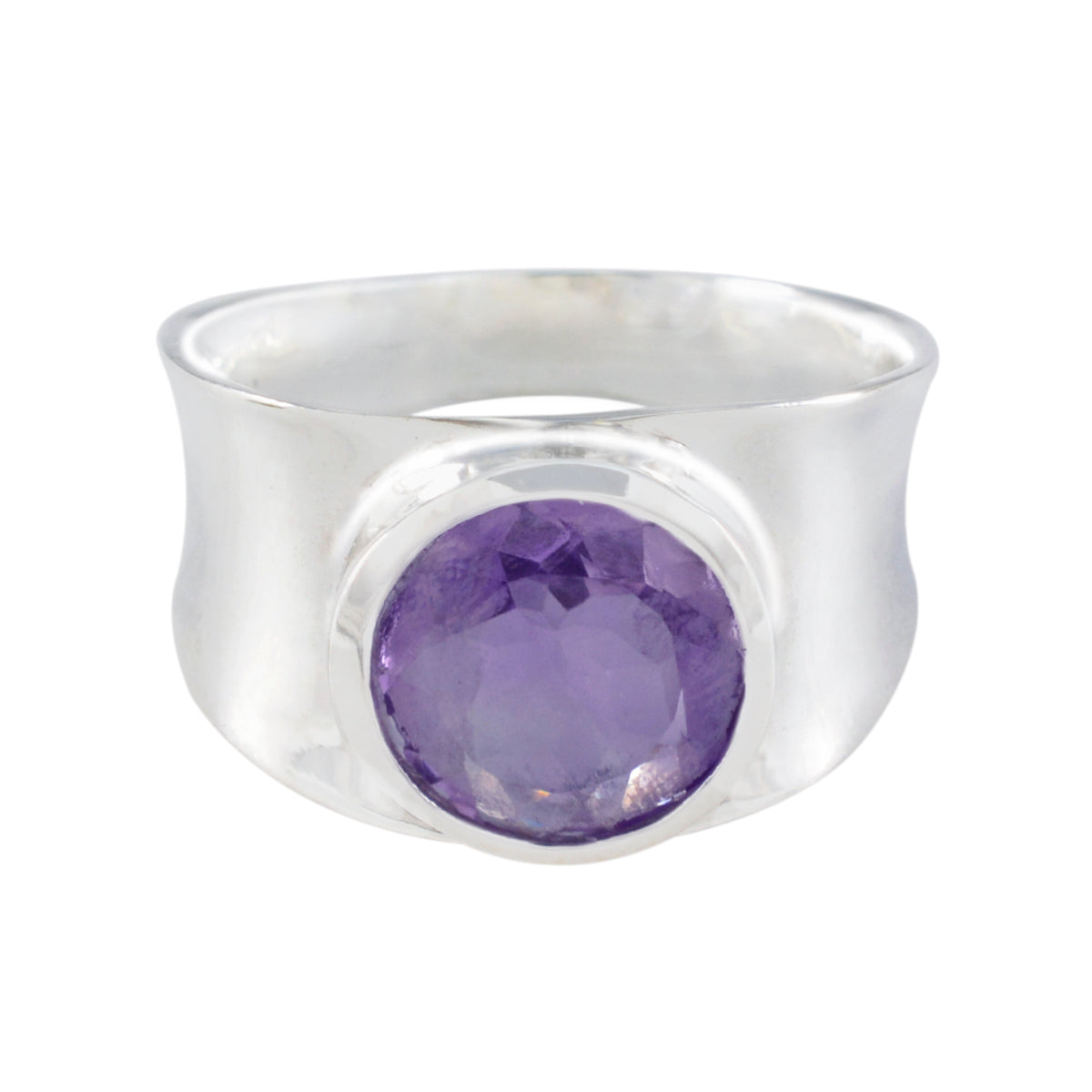 Claire Armor Purple Solitaire Band Amethyst Purple