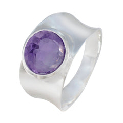Claire Armor Purple Solitaire Band