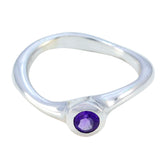 Hina Romantic Purple Solitaire Ring Amethyst Purple