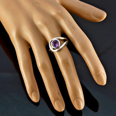Yasmin Romantic Purple Solitaire Ring