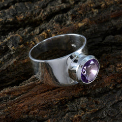 Dewi Contemporary Purple Solitaire Ring