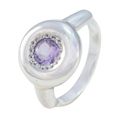 Aiko Luxurious Purple Solitaire Ring