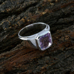 Dewi Abstract Purple Solitaire Ring