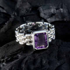 Putri Art Deco Purple Solitaire Band