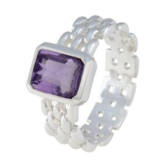 Putri Art Deco Purple Solitaire Band