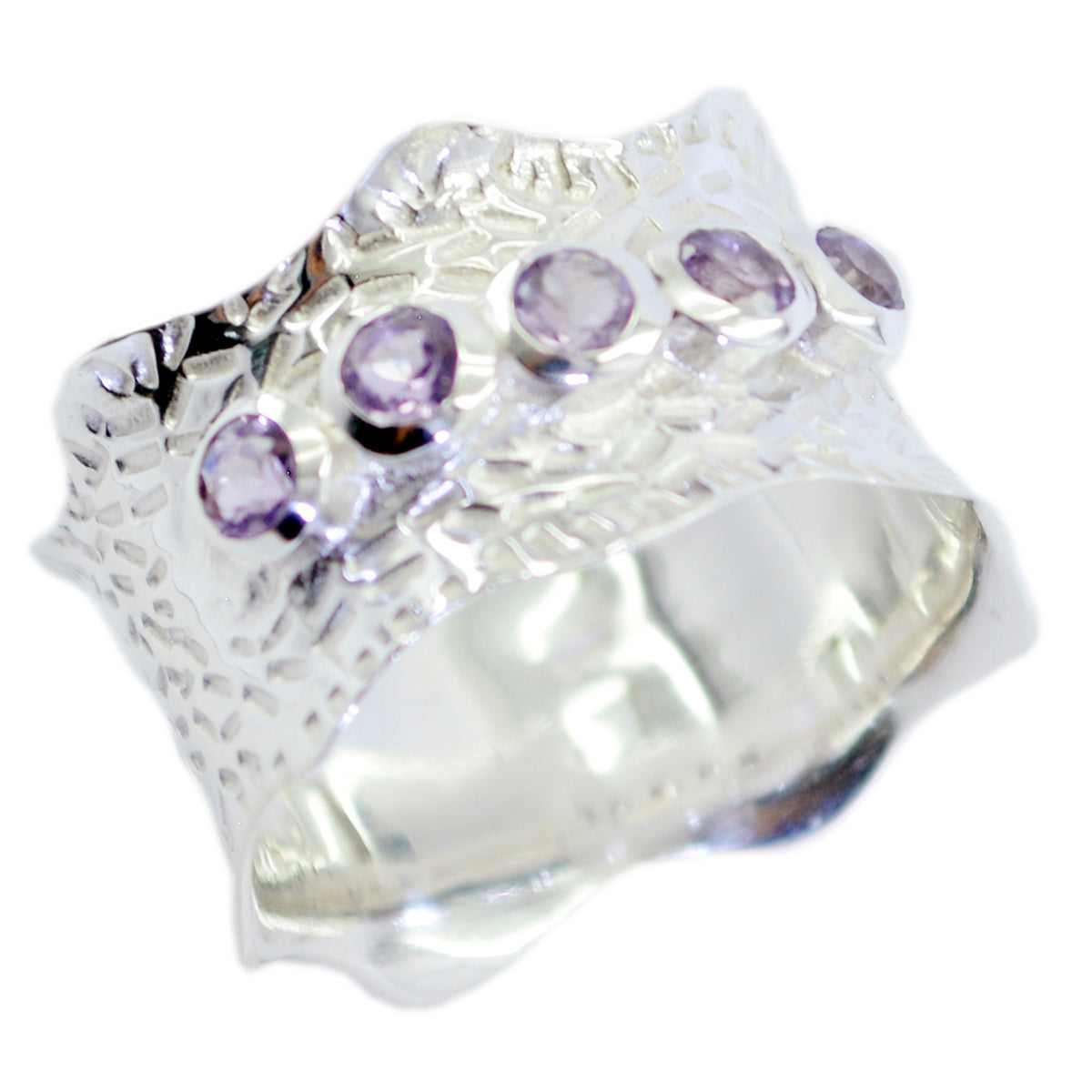 Aisha Vintage Purple Penta Band Amethyst Purple