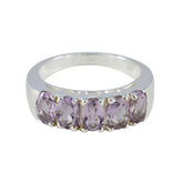 Eliza Contemporary Purple Penta Band Amethyst Purple