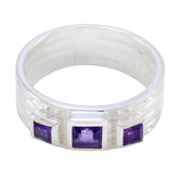 Riya Boho Purple Trilogy Band Amethyst Purple