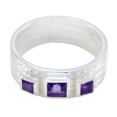 Riya Boho Purple Trilogy Band Amethyst Purple