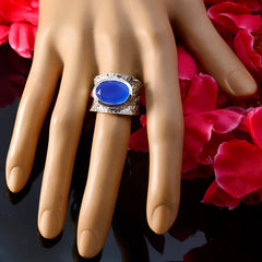 Ananya Oversized Blue Solitaire Band