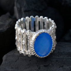 Antonia Armor Blue Solitaire Band