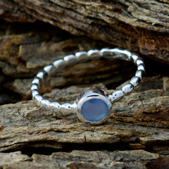 Mathilde Romantic Blue Solitaire Ring