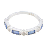 Soo-jin Trendy Blue quarter Band Blue Chalcedony Blue