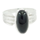Mila Heritage Black Solitaire Ring Black Onyx Black