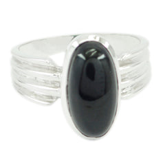 Mila Heritage Black Solitaire Ring Black Onyx Black