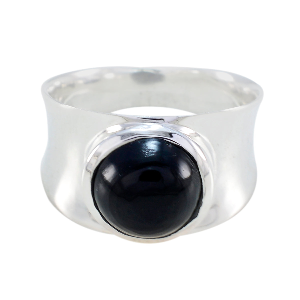 Clara Armor Black Solitaire Band Black Onyx Black