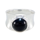 lara Armor Black Solitaire Band Black Onyx Black