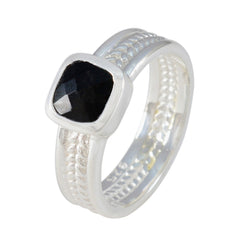 Patricia Rope-Wire Black Solitaire Band
