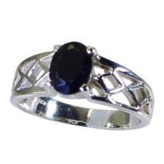 Ayesha Rope-Wire Black Solitaire Ring Black Onyx Black