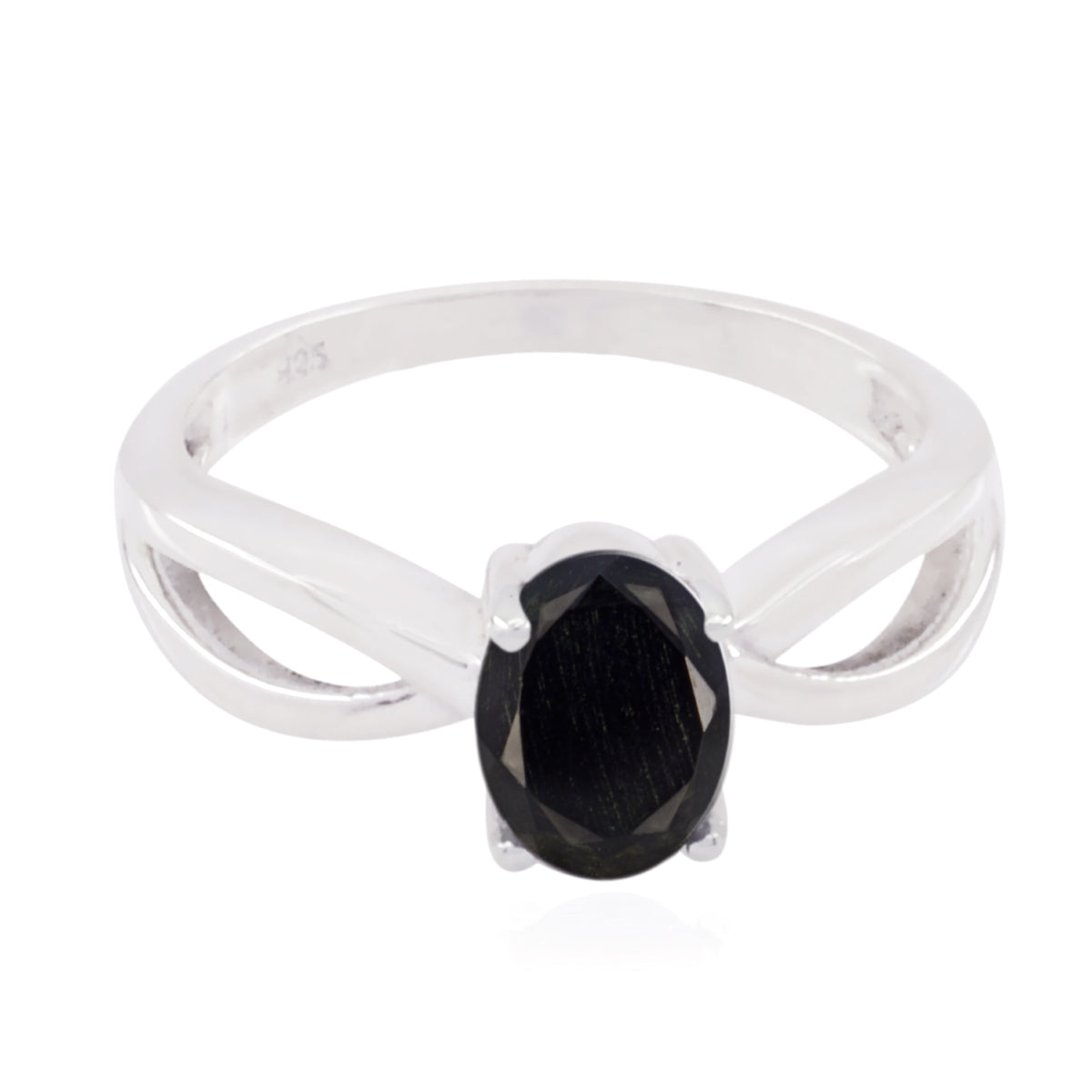 Yuna Fairytale Black Solitaire Ring Black Onyx Black