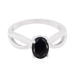Yuna Fairytale Black Solitaire Ring Black Onyx Black