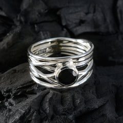 Constanza Rope-Wire Black Solitaire Band