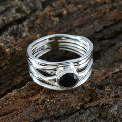 Constanza Rope-Wire Black Solitaire Band