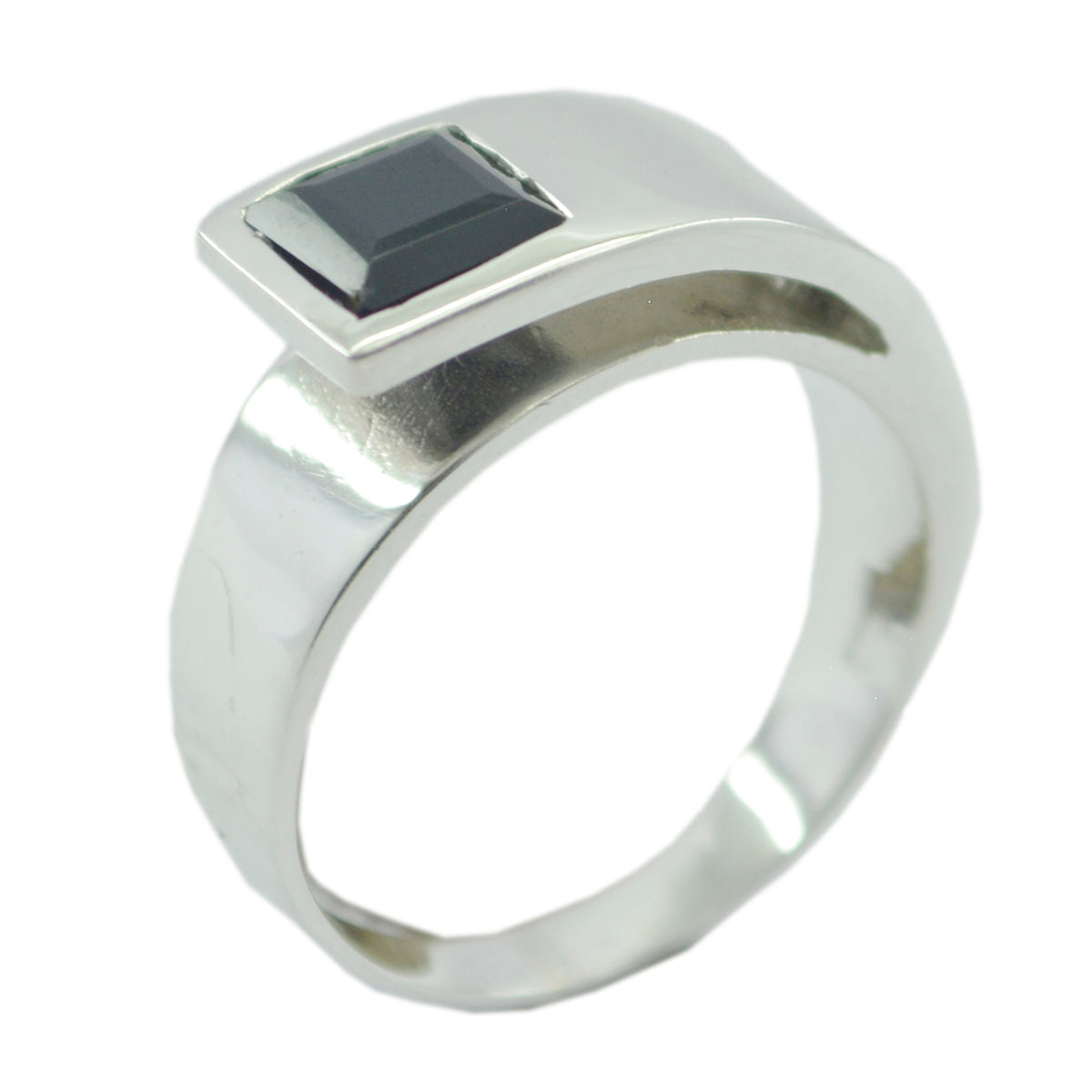 Cecilia Sophisticated Black Solitaire Ring Black Onyx Black