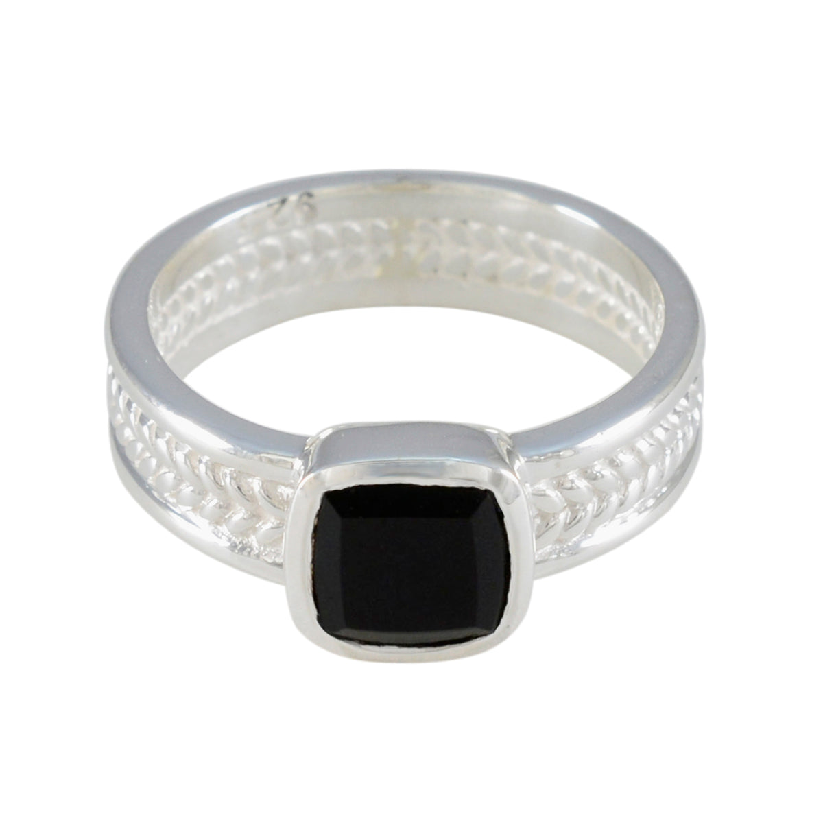 Lucia Rope-Wire Black Solitaire Band Black Onyx Black