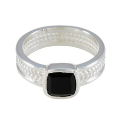 Lucia Rope-Wire Black Solitaire Band Black Onyx Black