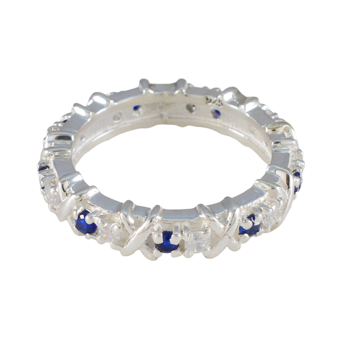 Sofia Eternity Blue multiple Band Blue Sapphire CZ Blue