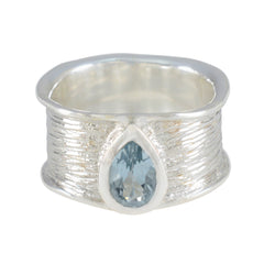 Yasmin Victorian Blue Solitaire Band Blue Topaz Blue