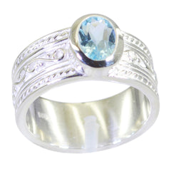 Marie Twist Blue Solitaire Band