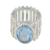 Bianca Armor Blue Solitaire Band Blue Topaz Blue