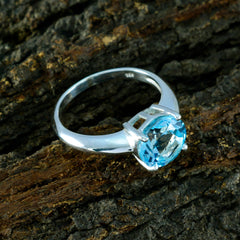 Maria Glamorous Blue Solitaire Ring