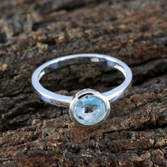 Katarina Abstract Blue Solitaire Ring