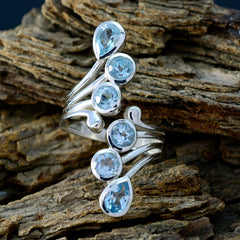 Putri Contemporary Blue Hexa Ring