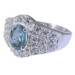 Kristine Romantic Blue Halo Ring