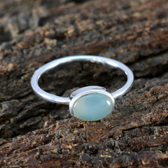 Isabelle Feminine Aqua Solitaire Ring