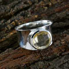 Elena Armor Yellow Solitaire Band