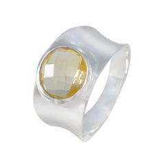 Elena Armor Yellow Solitaire Band