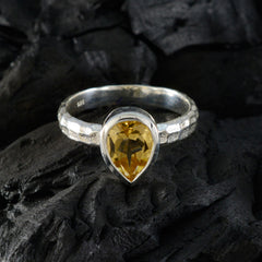 Micaela Luxurious Yellow Solitaire Ring
