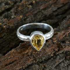 Micaela Luxurious Yellow Solitaire Ring