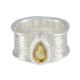 Siti Victorian Yellow Solitaire Band Citrine Yellow