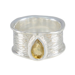 Siti Victorian Yellow Solitaire Band Citrine Yellow